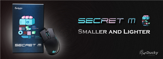 Ducky魔力鸭发布Secret M秘密PBT材质游戏鼠标[多图]