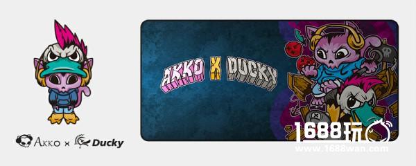 Akko X Ducky发布猫鸭大战原创漫画桌布鼠标垫[多图]