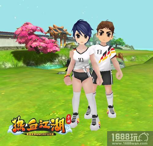 球神附体 《热血江湖手游》世界杯队服时装上线[多图]