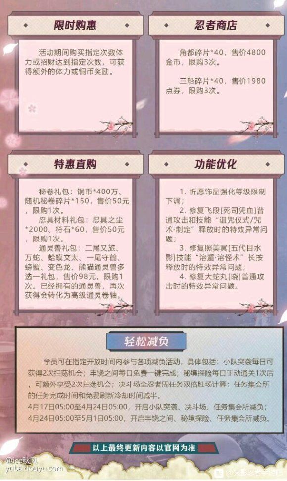火影忍者4月16日木叶快报内容是什么 4月16木叶快报详细介绍[多图]