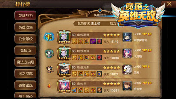 《魔塔之英雄无敌》新版本可查战斗力 新增八大排行榜[多图]