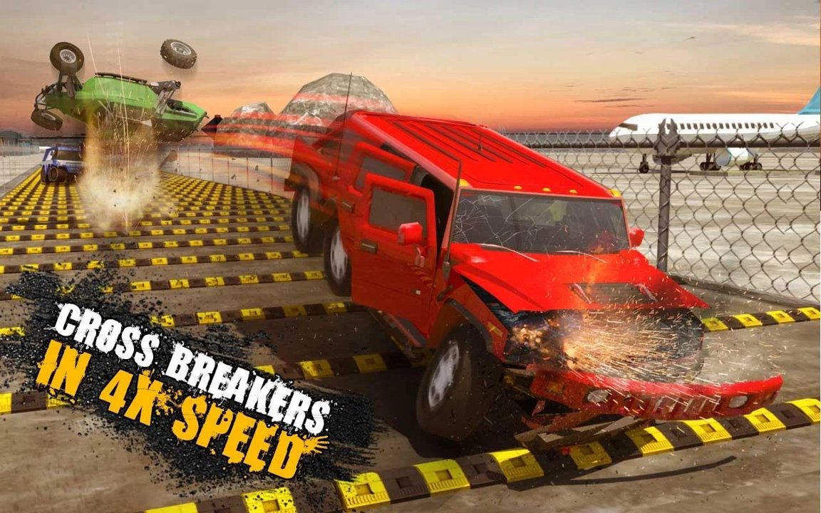 减速带汽车碰撞测试游戏