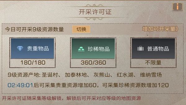 明日之后开采许可证是什么？明日之后开采许可证功能介绍[多图]