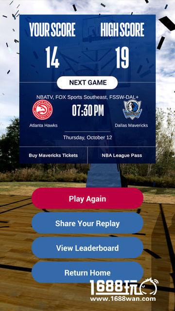 NBA官方推出AR投篮手游《NBA AR App》[多图]