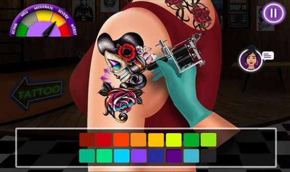 虚拟艺术家纹身游戏