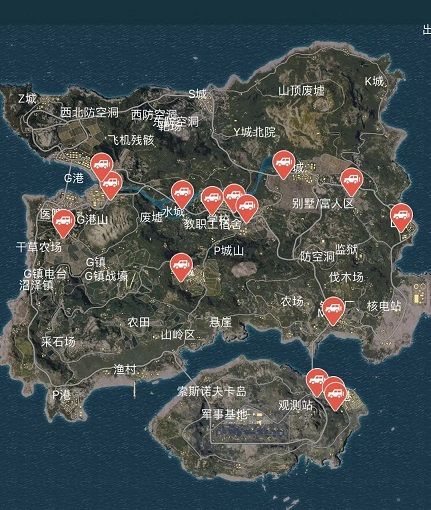刺激战场海岛地图刷车点在哪 海岛地图刷车点汇总[视频][多图]