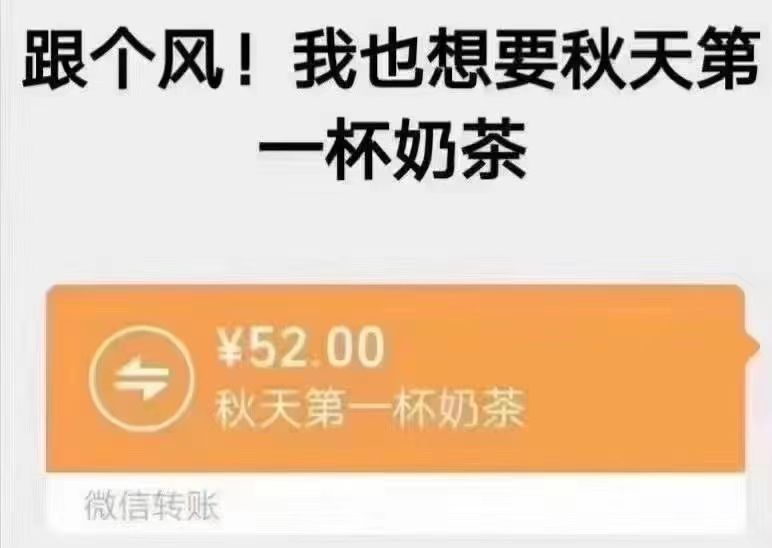 秋天第一杯奶茶图片分享 秋天第一杯奶茶52元表情包大全[多图]