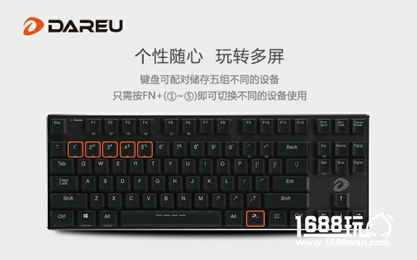 职场精英范式 达尔优EK820超薄蓝牙机械键盘[多图]