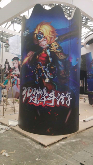 探班CJ现场：好玩友火力全开 展台搭建进行中[多图]