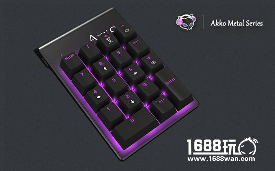Akko艾酷发布金属猫系列AKM-Tiny机械数字键盘[多图]