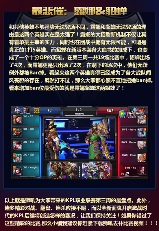 KPL第三周对战回顾[多图]