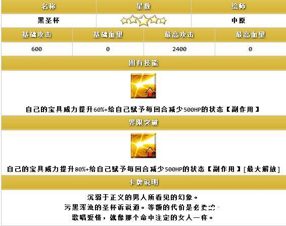 FGO黑之圣杯怎么样礼装黑之圣杯介绍分析[多图]