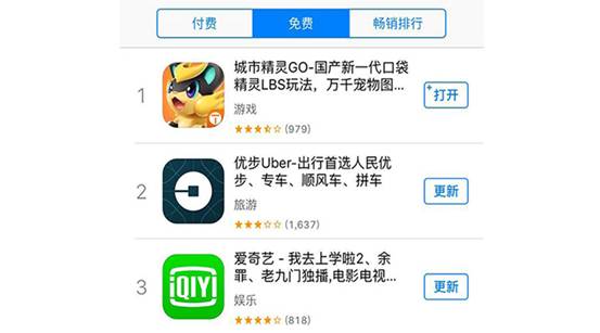 国人自制LBS定位游戏《城市精灵GO》登顶苹果商店免费榜[多图]