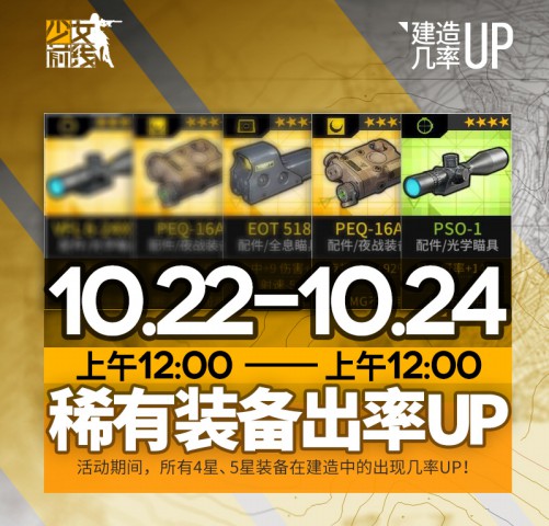 《少女前线》建造活动开启，人形+装备建造率双重up！[多图]