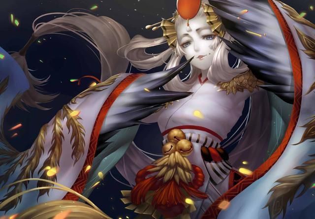 阴阳师sp姑获鸟图透 SP姑获鸟周年庆立绘图片介绍[多图]