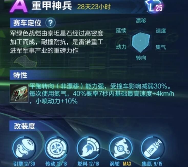 qq飞车手游重甲神兵怎么改装？最佳改装方案推荐[多图]