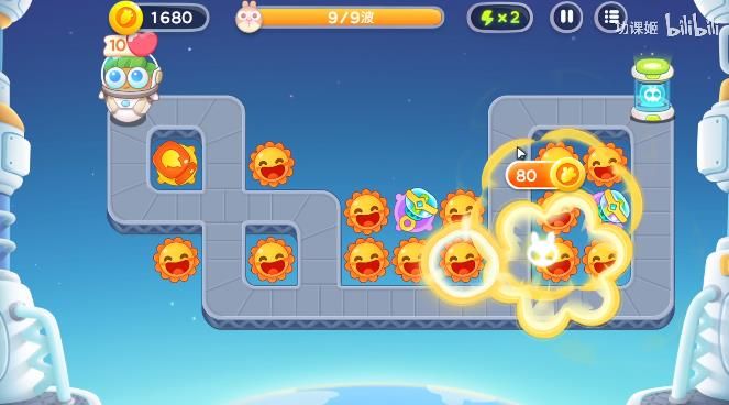 保卫萝卜4第138关攻略 太空穿越第38关满血通关攻略图解[视频][多图]