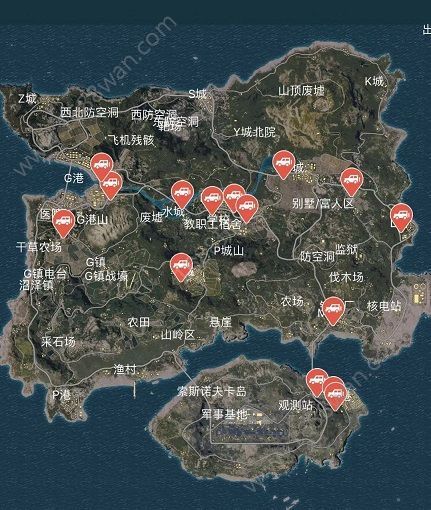 和平精英海岛地图刷车点在哪 海岛地图刷车点汇总[多图]