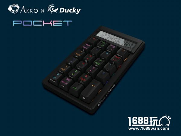 想你不敢!Akko X Ducky Pocket RGB计算器键盘发布[多图]