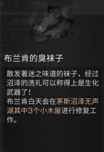 明日之后布兰肯的臭袜子在哪 茅斯沼泽布兰肯奇遇任务攻略[多图]