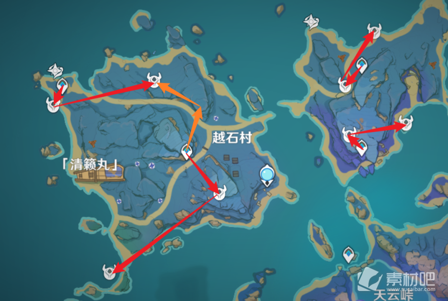 《原神》冬极白星突破材料采集路线攻略