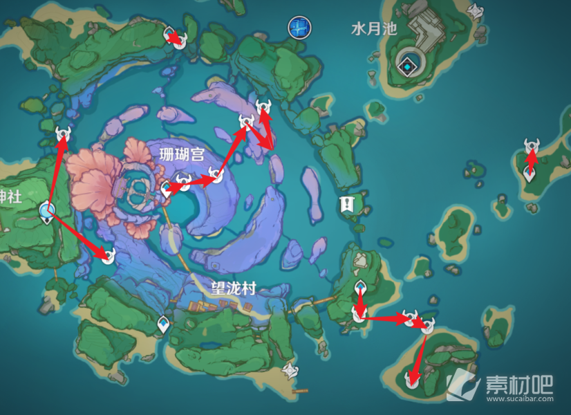 《原神》冬极白星突破材料采集路线攻略