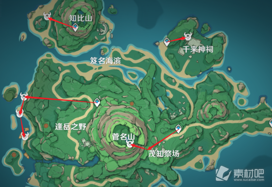 《原神》冬极白星突破材料采集路线攻略