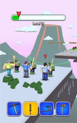 方块工匠变换跑酷游戏