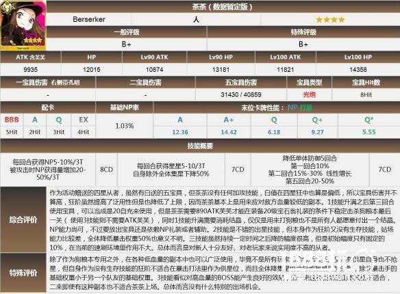 fgo明治维新活动茶茶怎么样 茶茶属性分析[图]