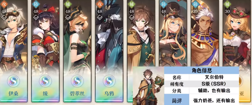 空之要塞启航S级/A级哪些角色推图强  S级/A级推图角色推荐