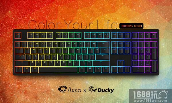 幻彩来袭!Akko Ducky发布3108S Cherry RGB机械键盘[多图]