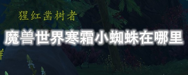 魔兽世界寒霜小蜘蛛在哪里