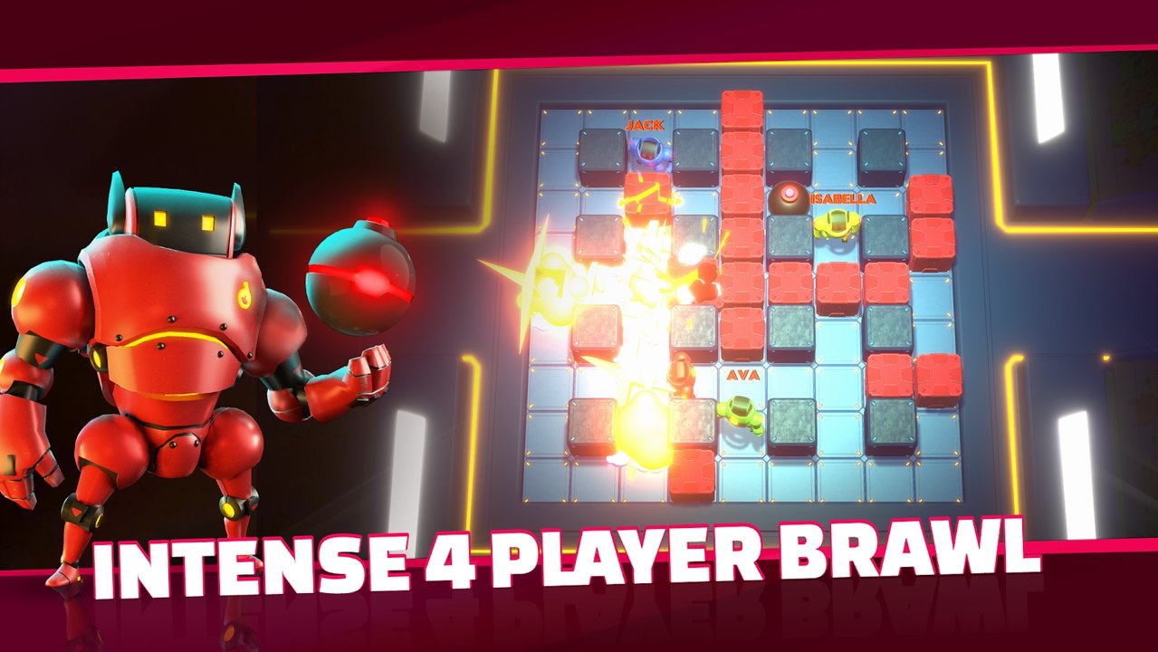 炸弹机器人竞技场游戏