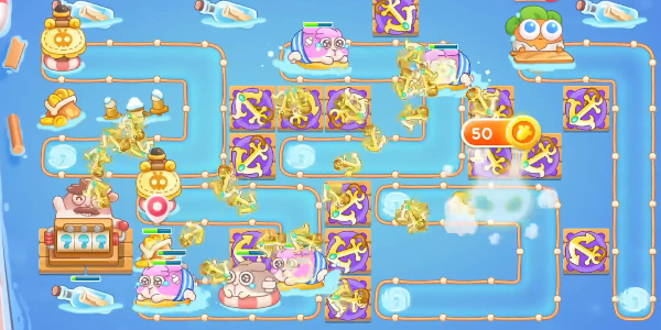 保卫萝卜4暖暖汤泉第8关攻略