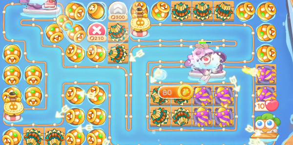 保卫萝卜4暖暖汤泉第13关攻略